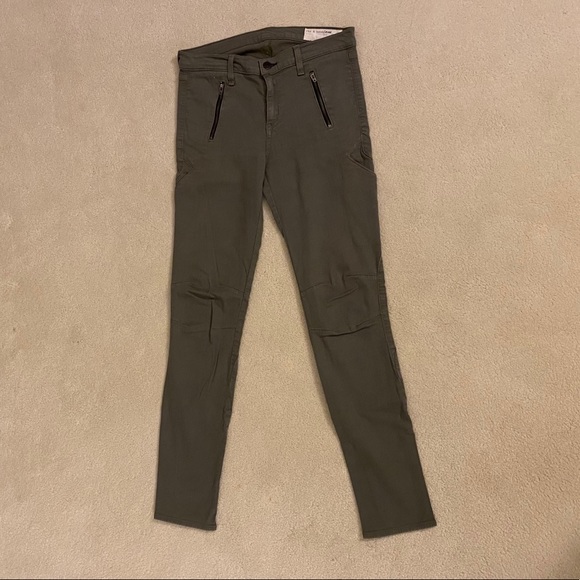 Rag & Bone jodhpurs jeans in olive green, size 28 - Picture 1 of 7